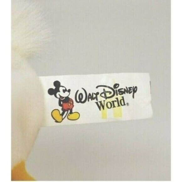 Disney Huey Duck With Tag Bean Bag 8-Inch Plush Toy With Red Hat & "H" Shirt NWT - Picture 8 of 11